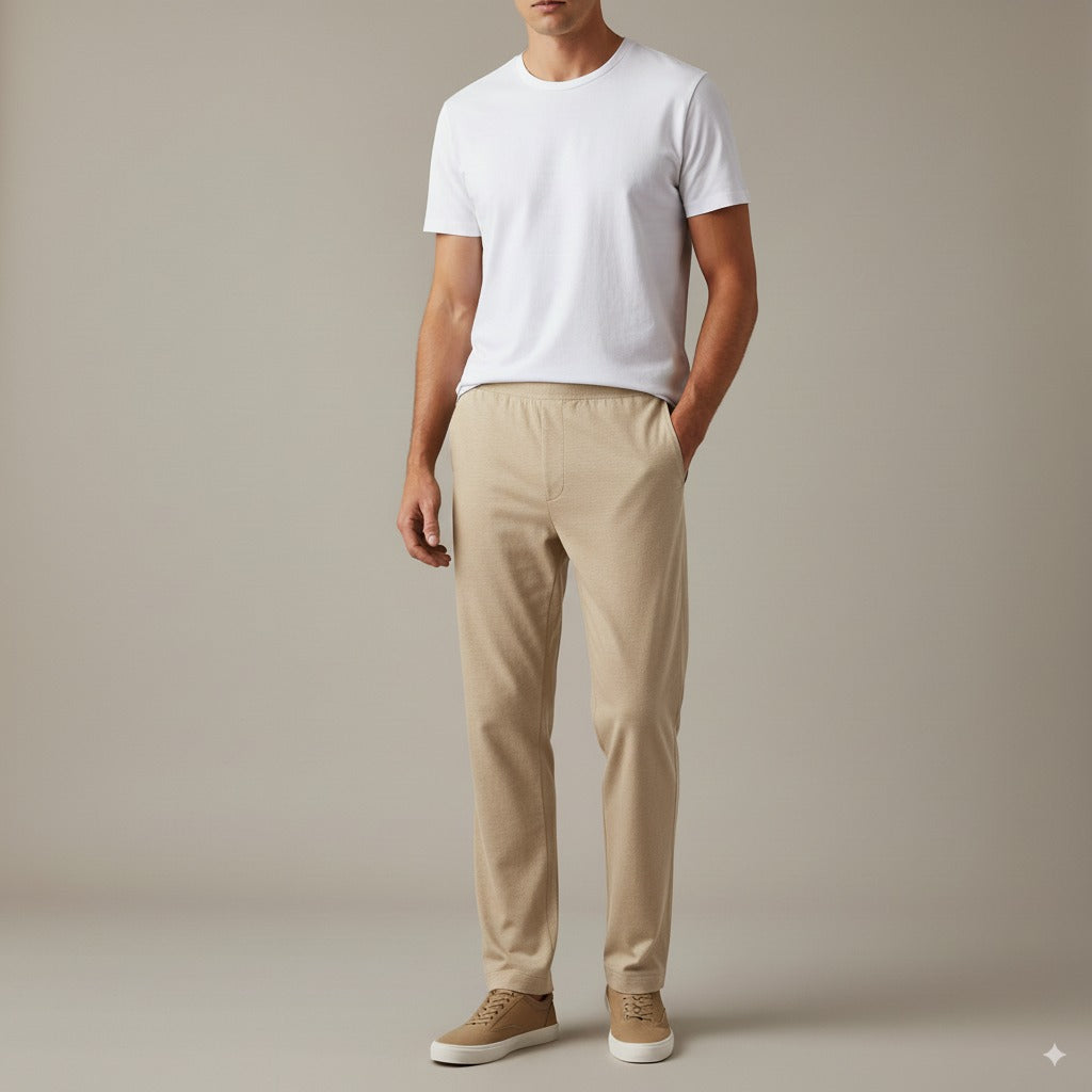 Jersey Track Pants - Khaki