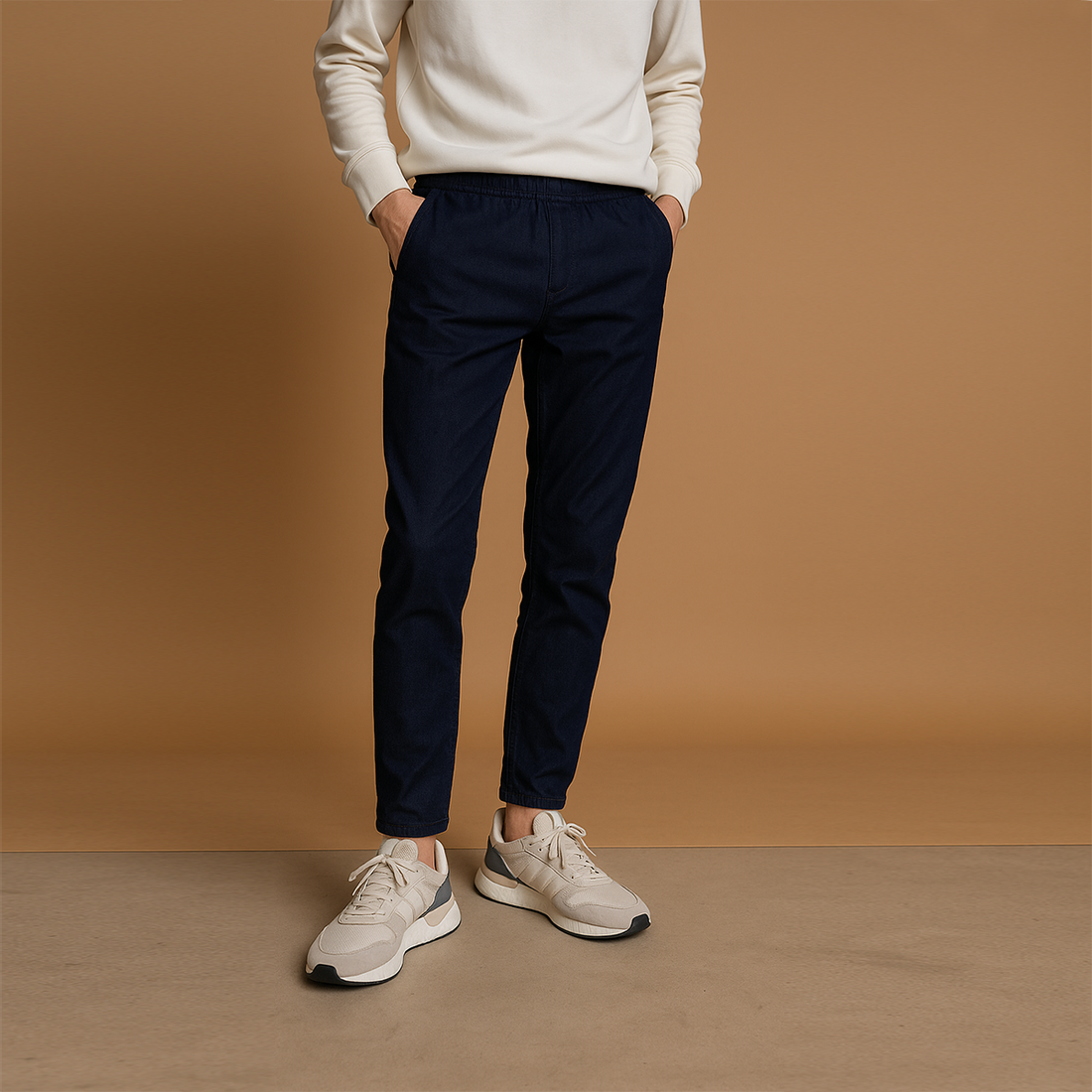 Denim - Track Pants - Indigo Blue