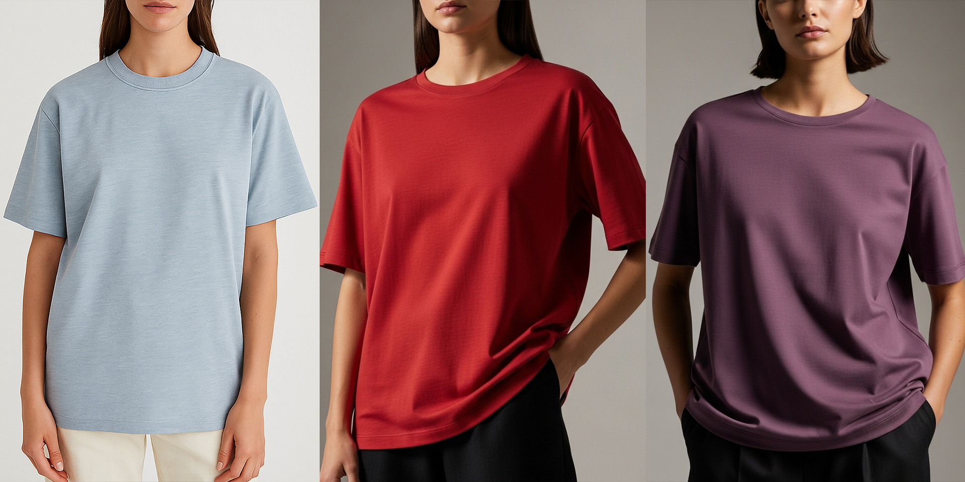 Cotton Edge Oversize Tee Shirts - Women