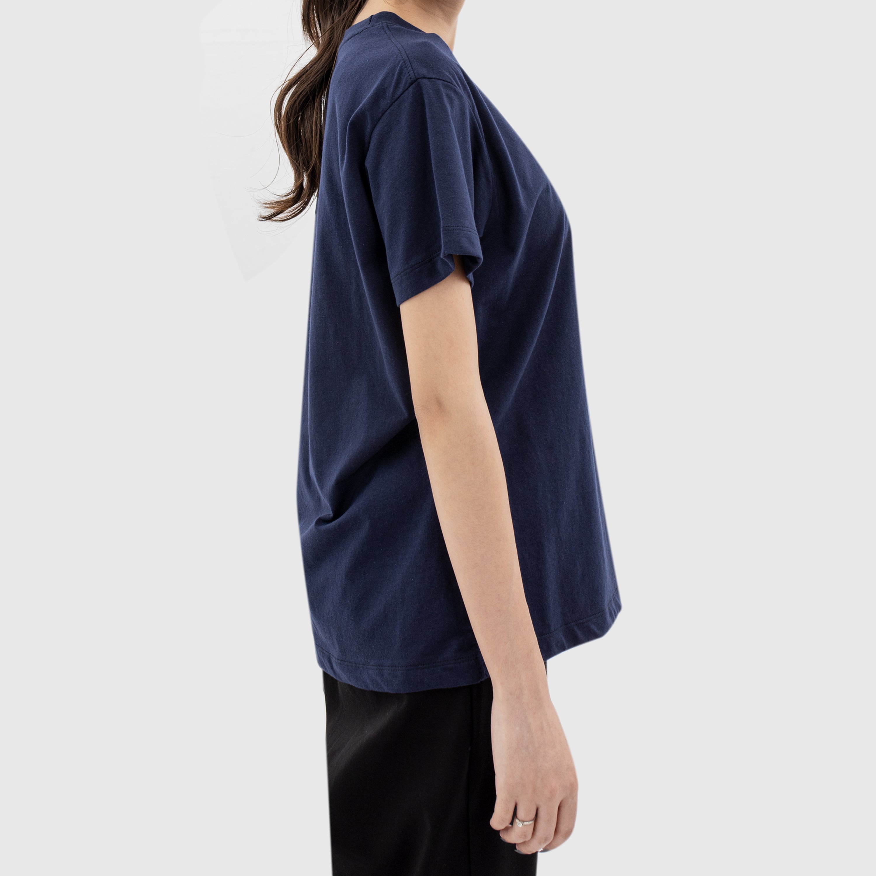 Women Round Neck Tee -  Navy