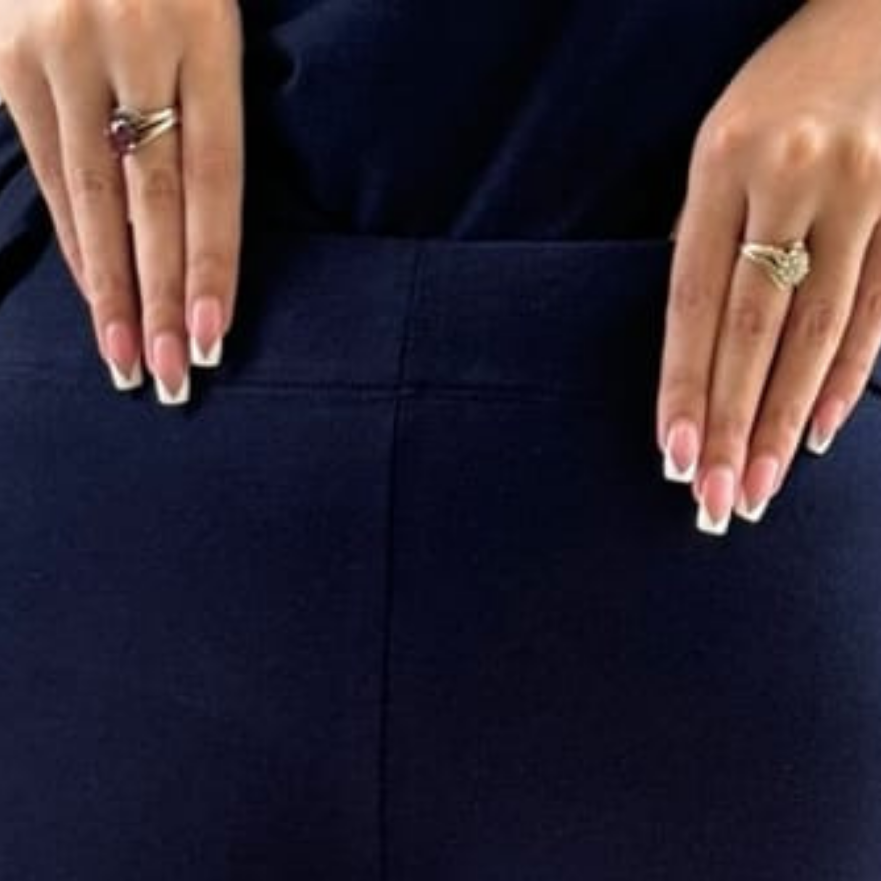 Women Wide Leg Pants - Navy