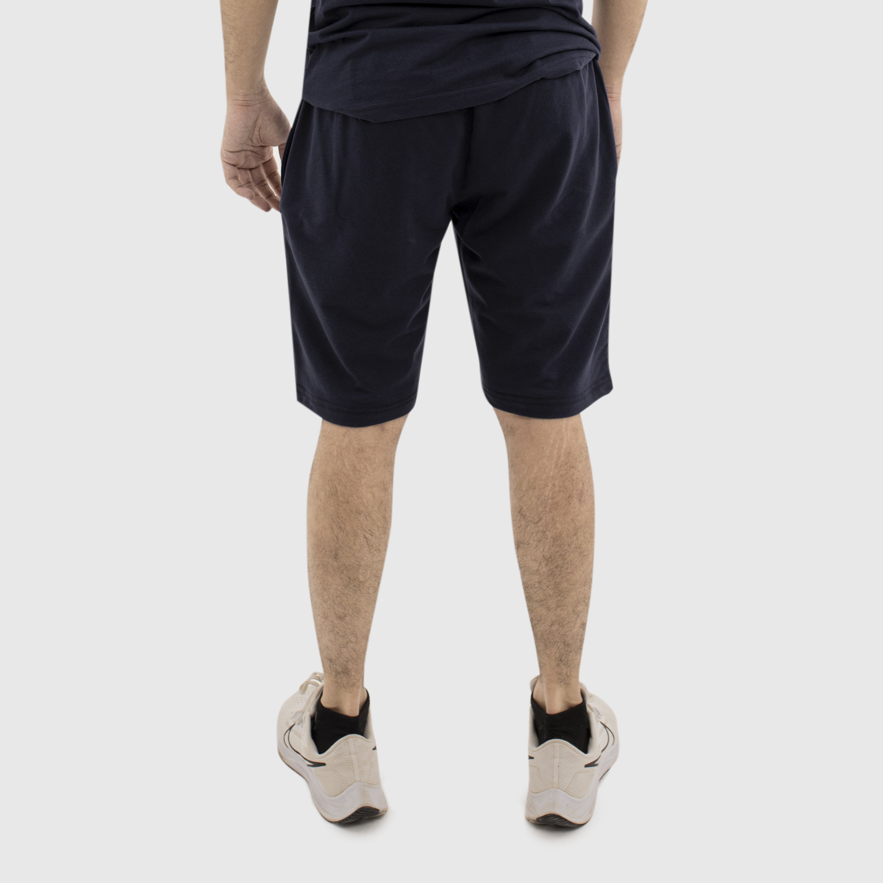 Terry Knitted Bermuda Shorts - Black