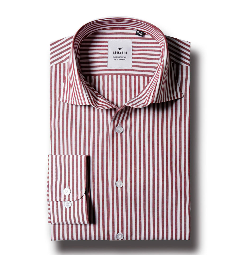 Maroon Bengal Stripes Shirt