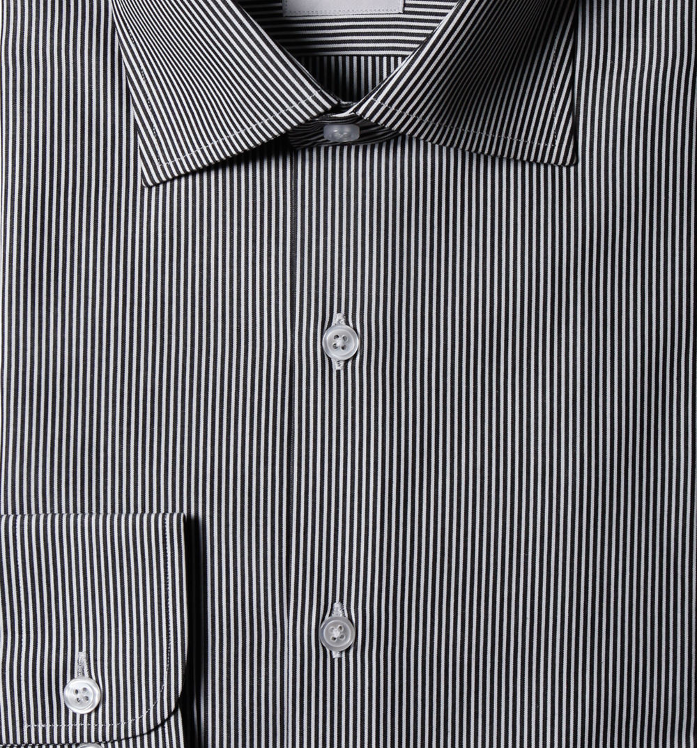 Black Pin Stripes Shirt