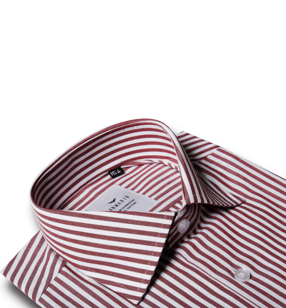Maroon Bengal Stripes Shirt