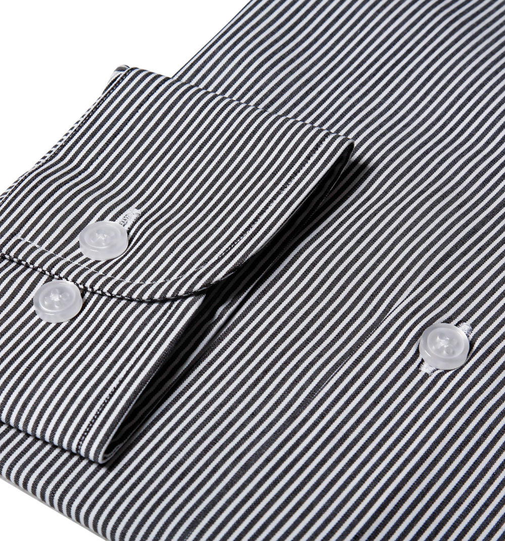 Black Pin Stripes Shirt