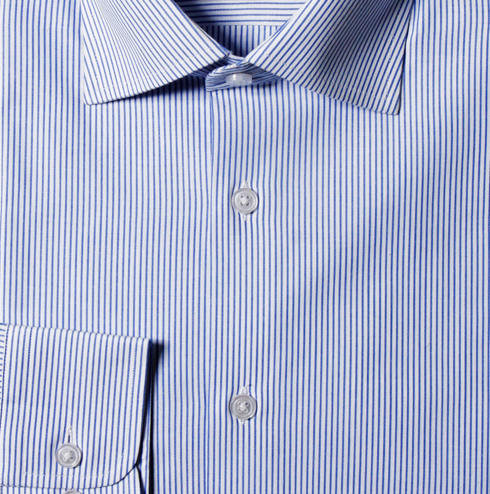 Blue Pin-Strips Shirt