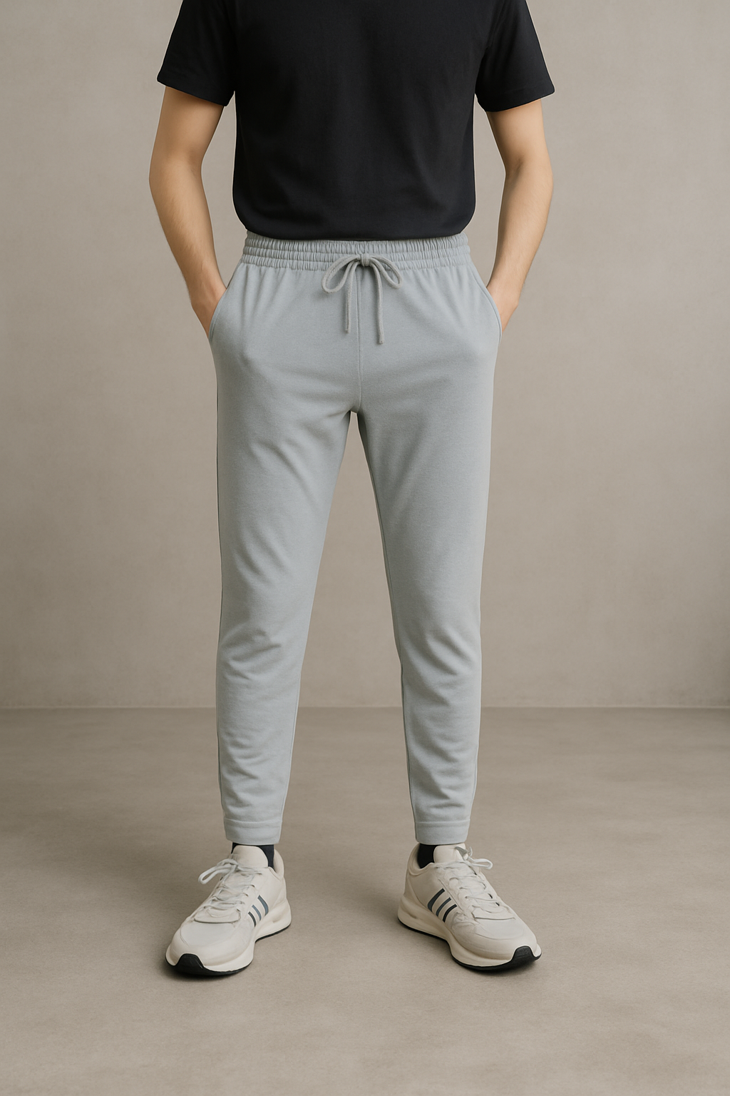 Jersey Track Pants - Grey