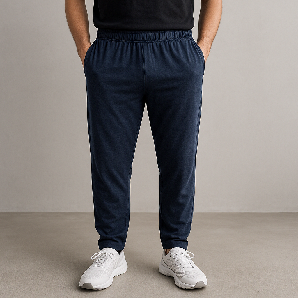 Jersey Track Pants - Navy