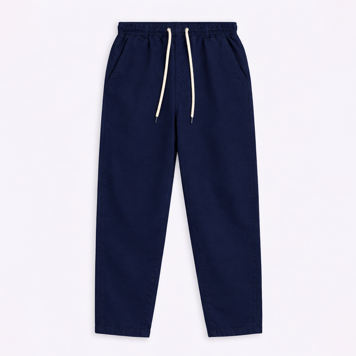 Twill Barrel PJ Pants - Navy