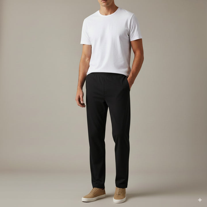 Jersey Track Pants - Black