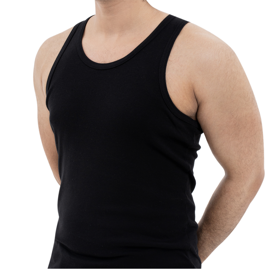 Seamless Jersey Vest - Black