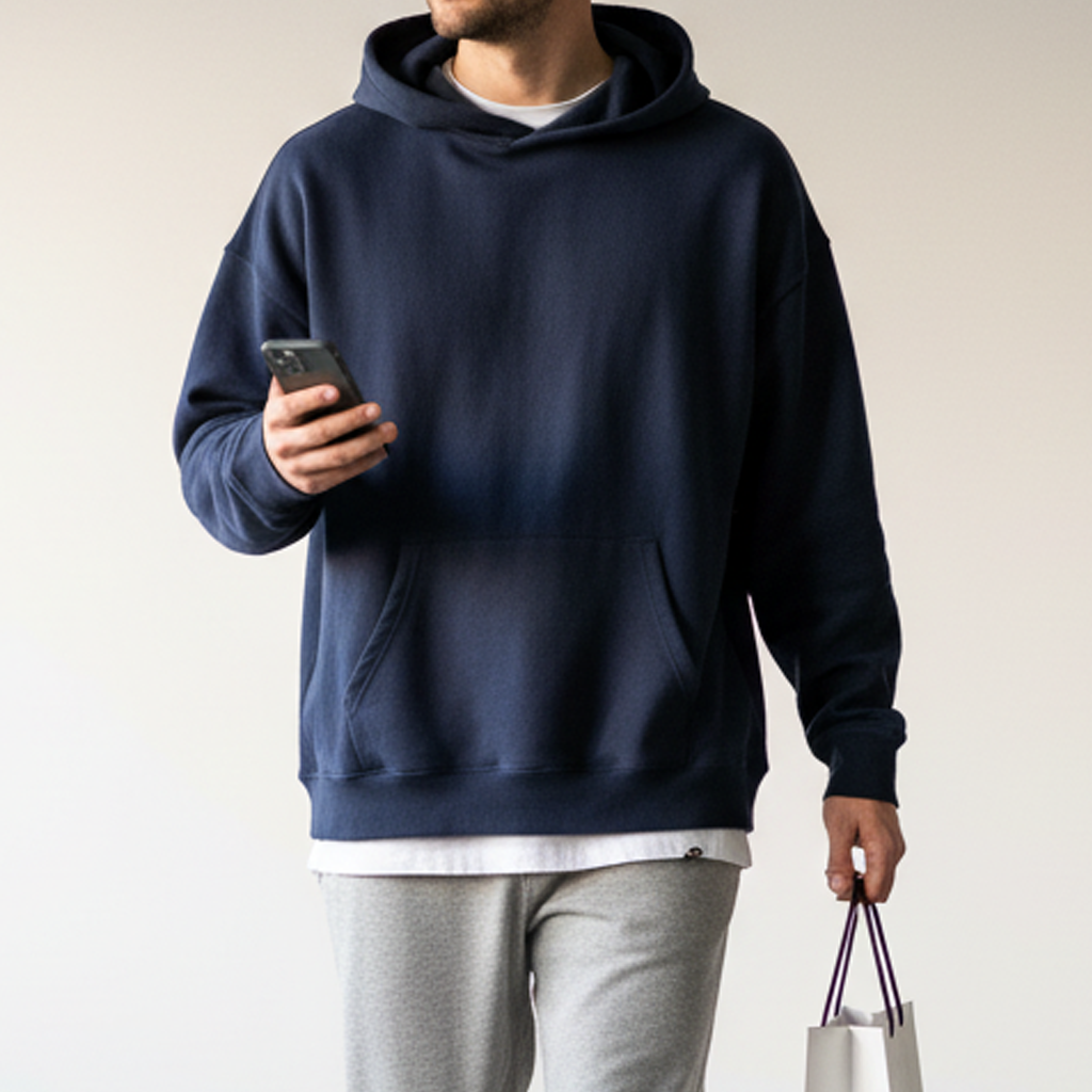 Oversized Hoodies - Navy Blue