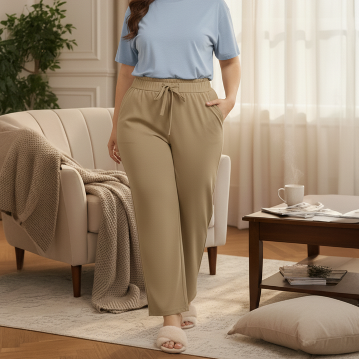 Twill PaperBag Pants - Khaki