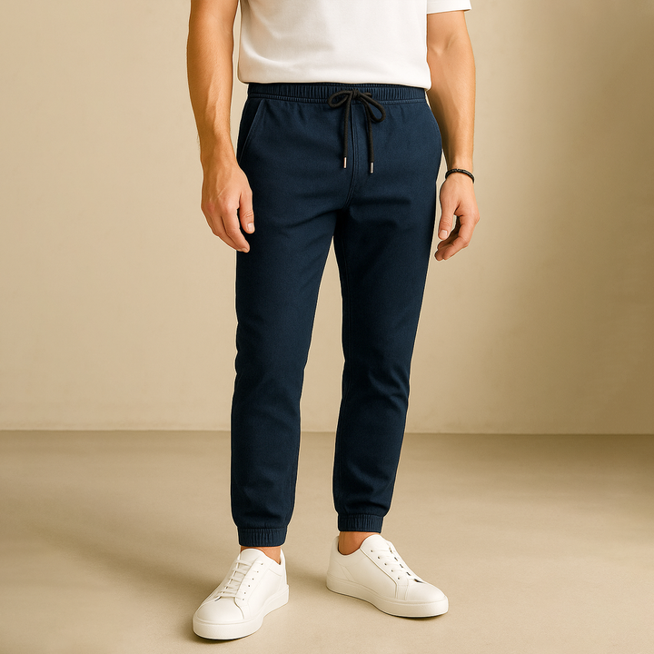 Denim - Track Pants - Indigo Blue