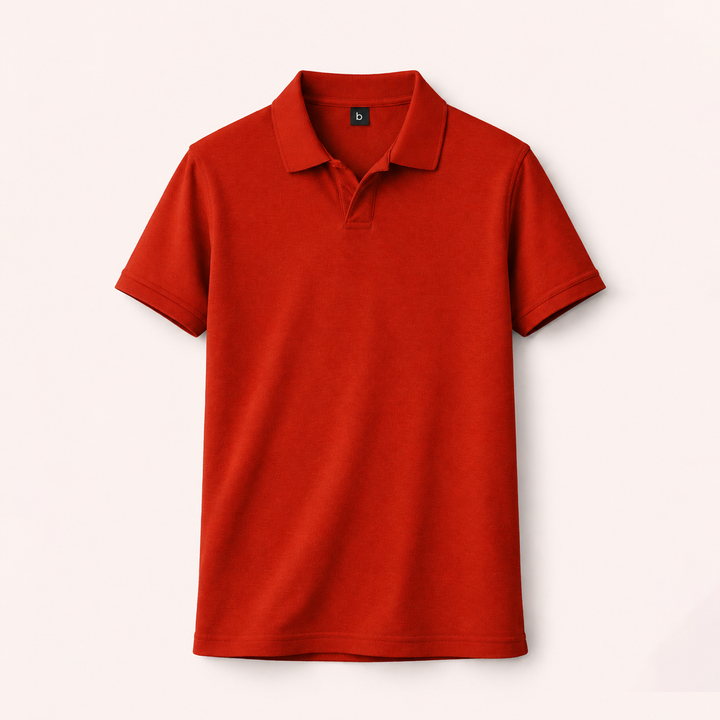 Johnny Collar Polo | Rust