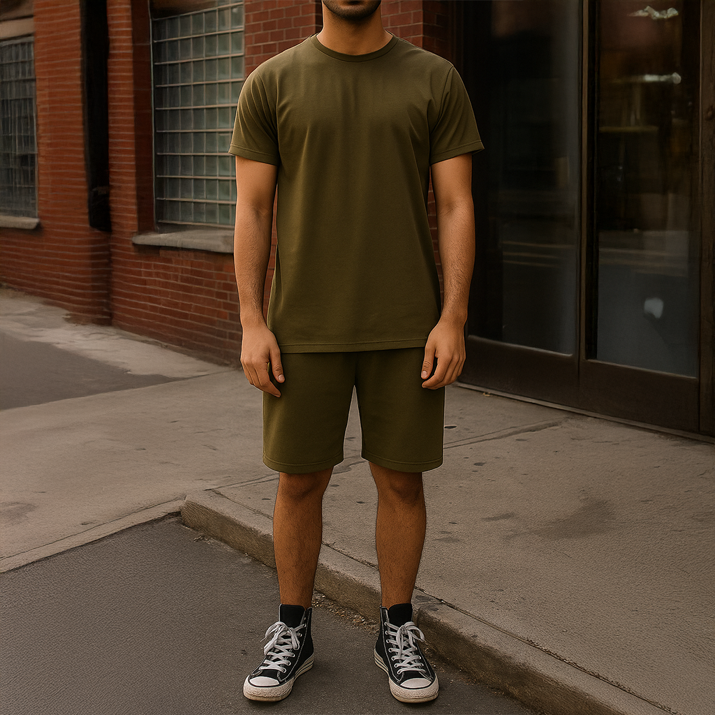 Men Co Ord Set - Green