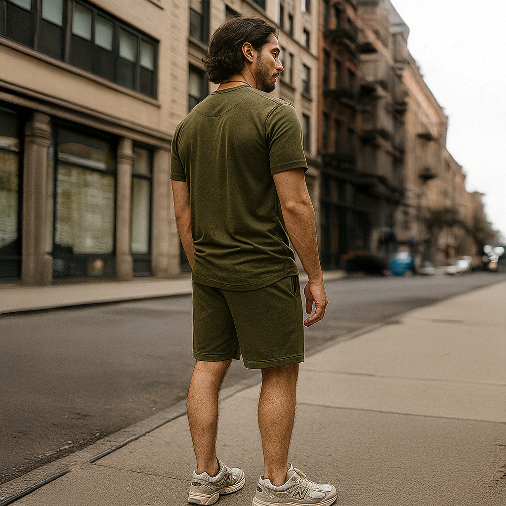 Men Co Ord Set - Green