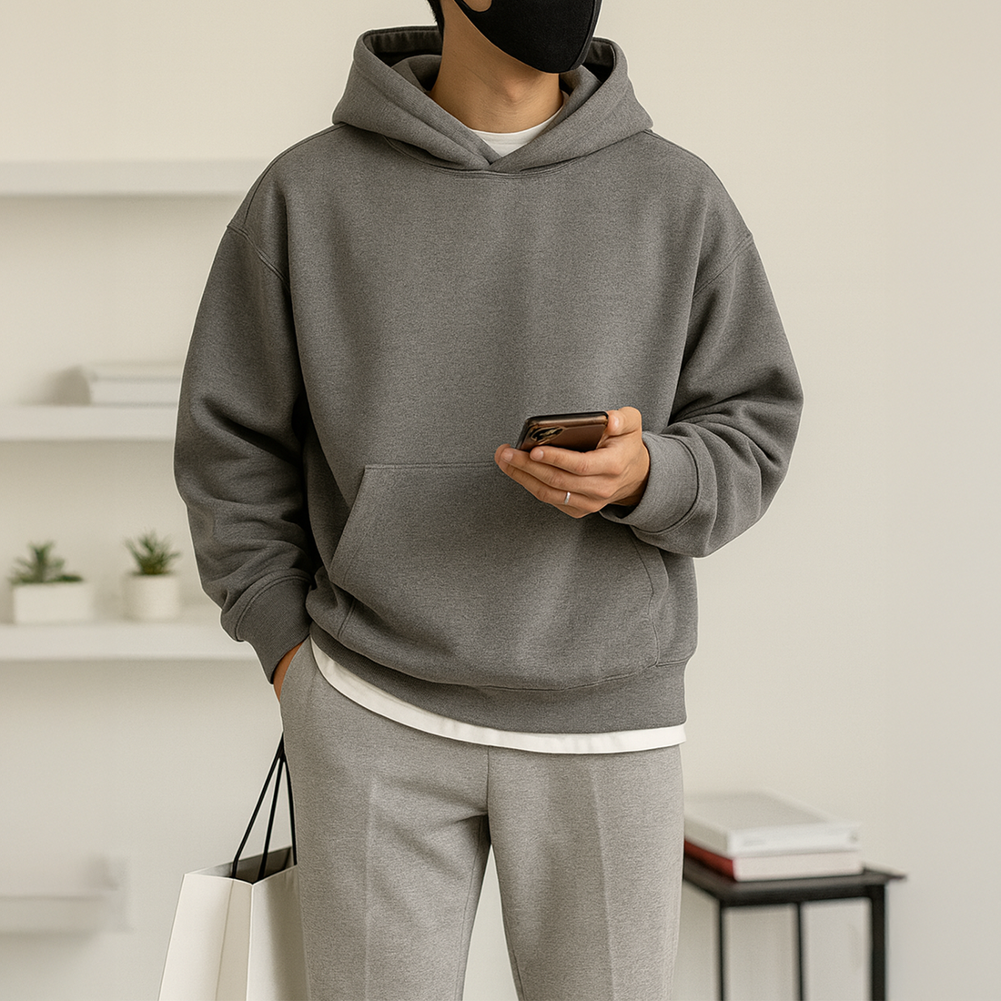 Oversized Hoodies - Smoked Grey