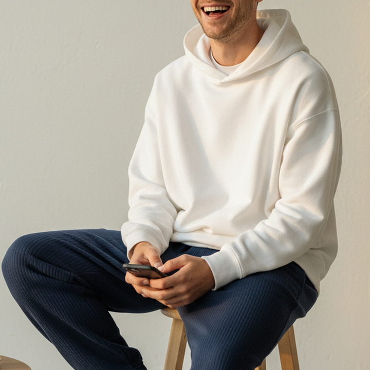 Oversized Hoodies - White