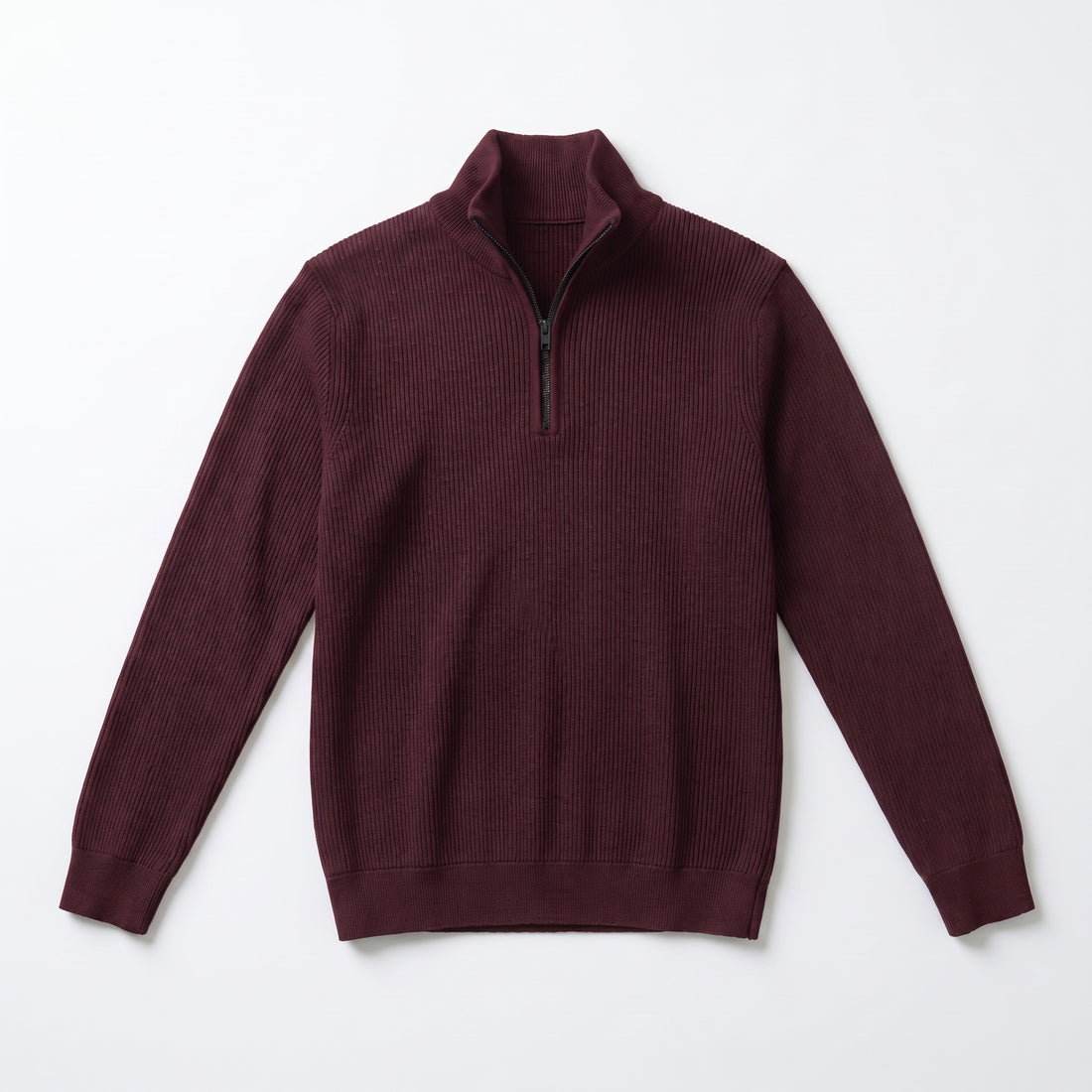 The Atelier Quarter-Zip Cranberry