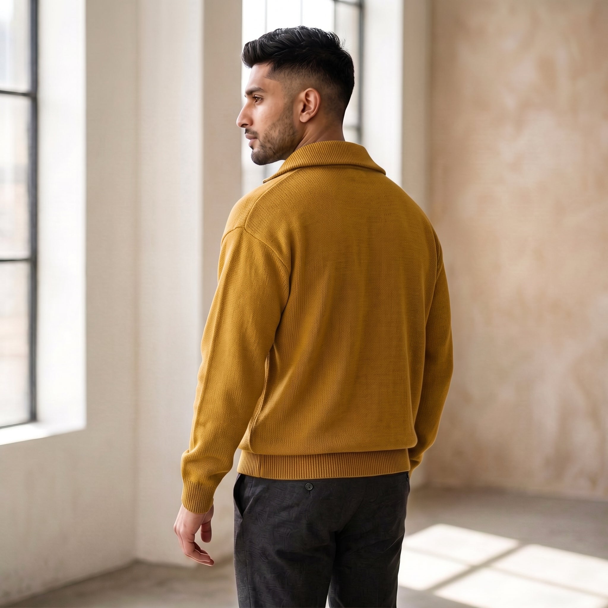 The Atelier Quarter-Zip Sandstorm