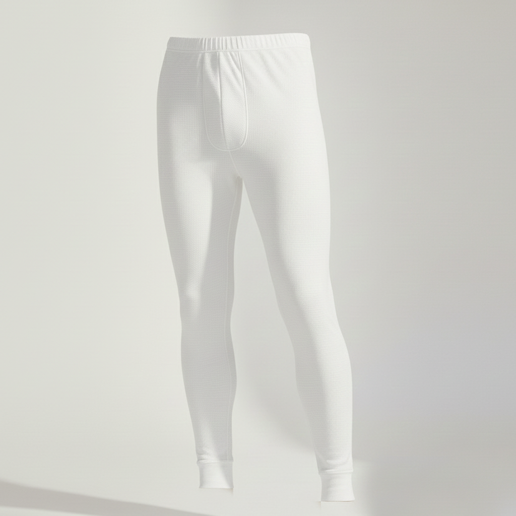 Premium Modal Thermal Pants - White