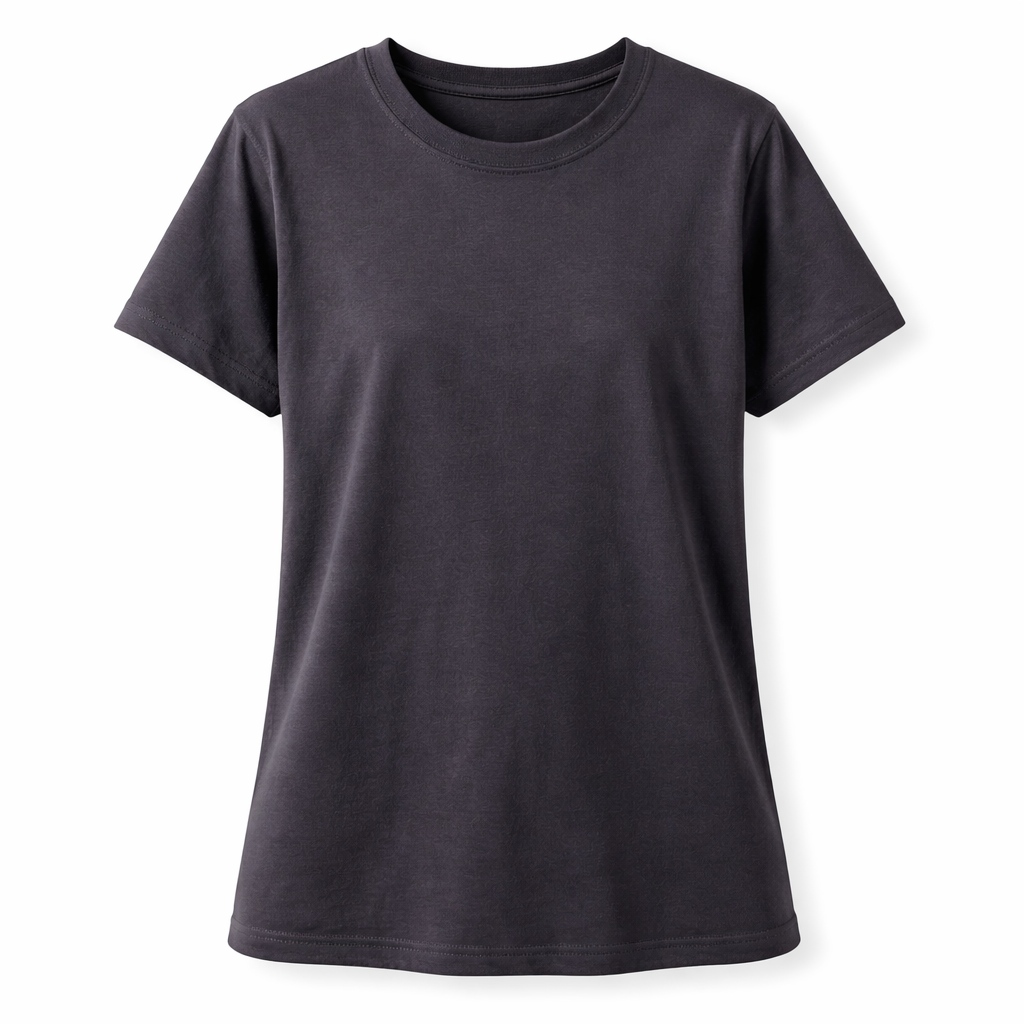 Women Basic Tee - Charcoal