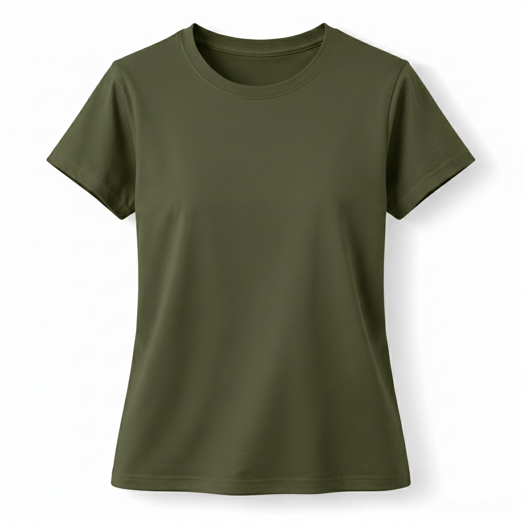 Women Basic Tee - Green
