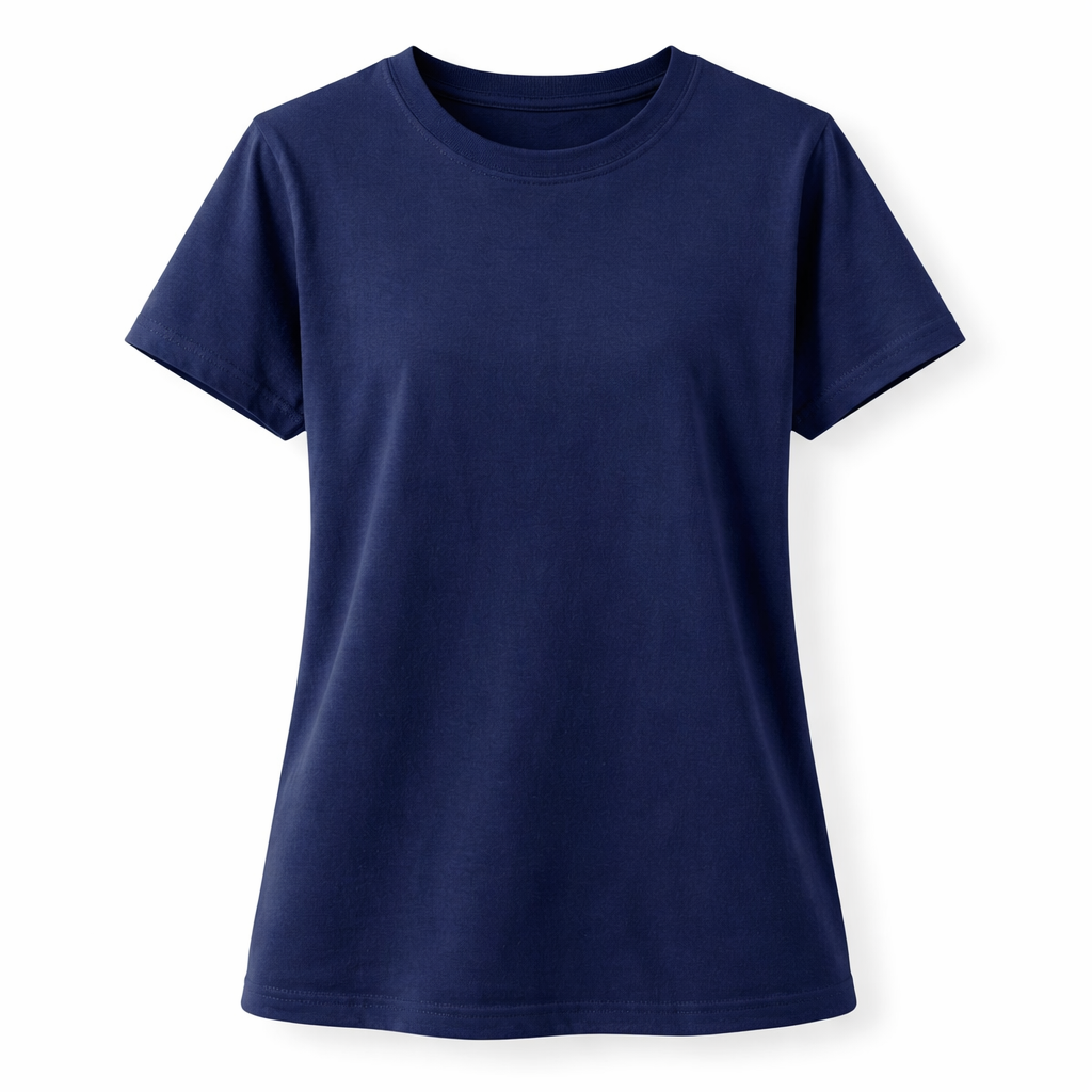 Women Basic Tee -  Navy