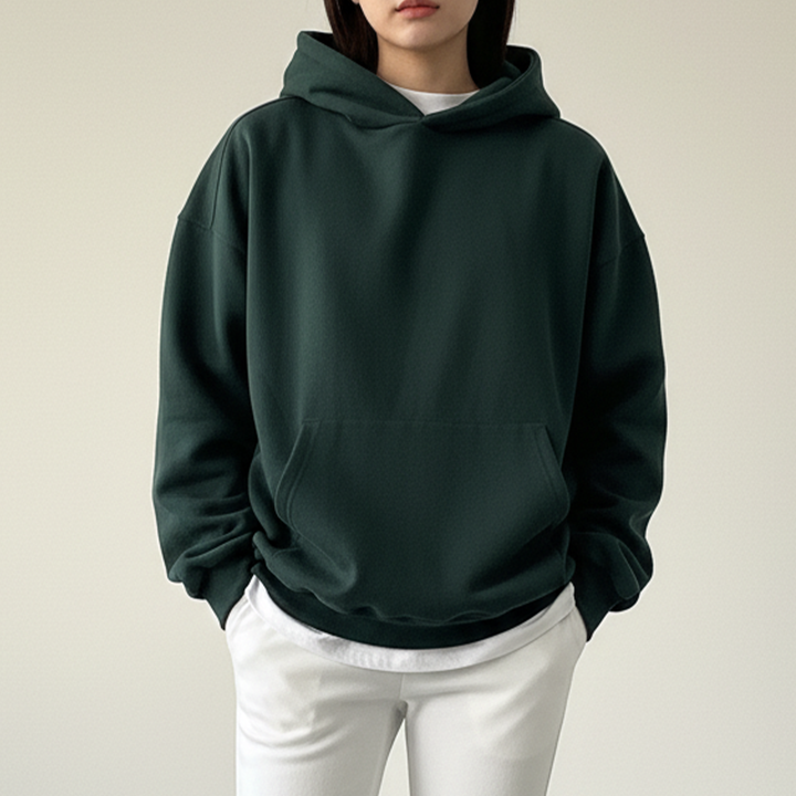 Women Oversized Hoodies - British Green