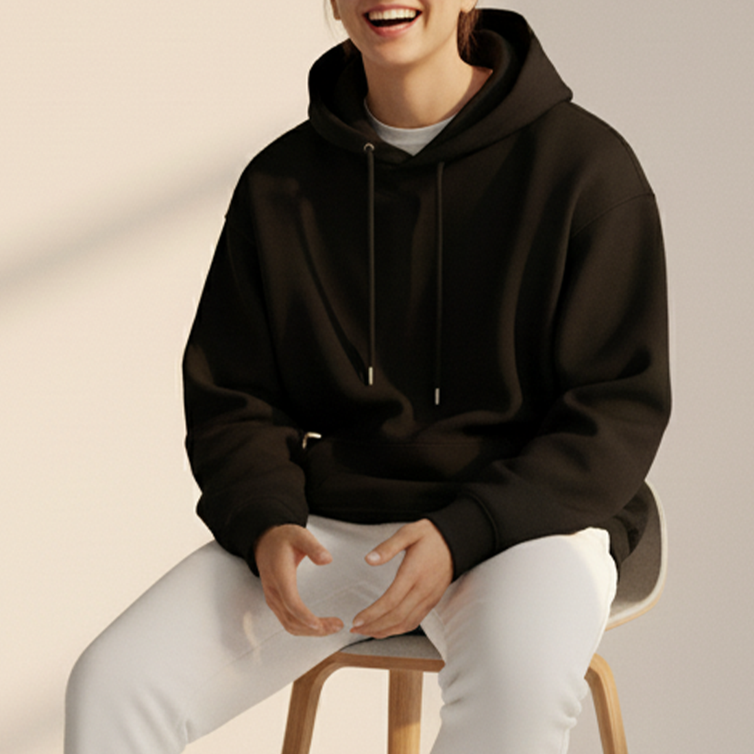 Women Oversized Hoodies - Black