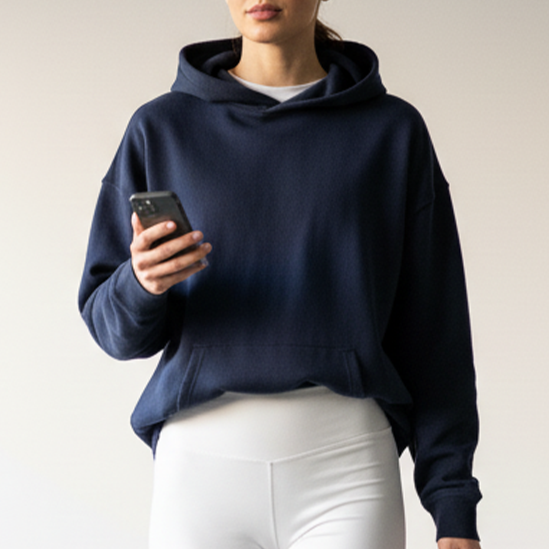 Women Oversized Hoodies - Deep Blue