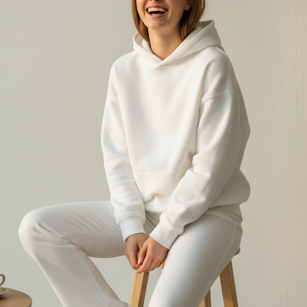 Women Oversized Hoodies - White