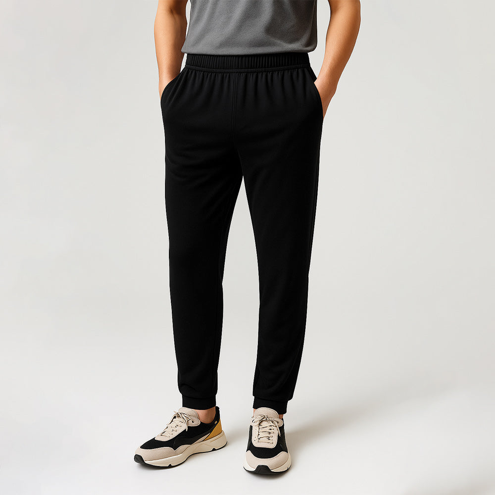 Jersey Track Pants - Black