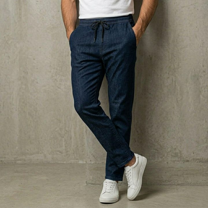 Denim - Track Pants - Indigo Blue