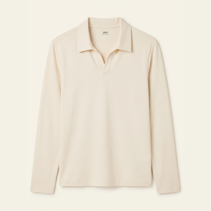 Full Sleeve Johnny Collar Polo