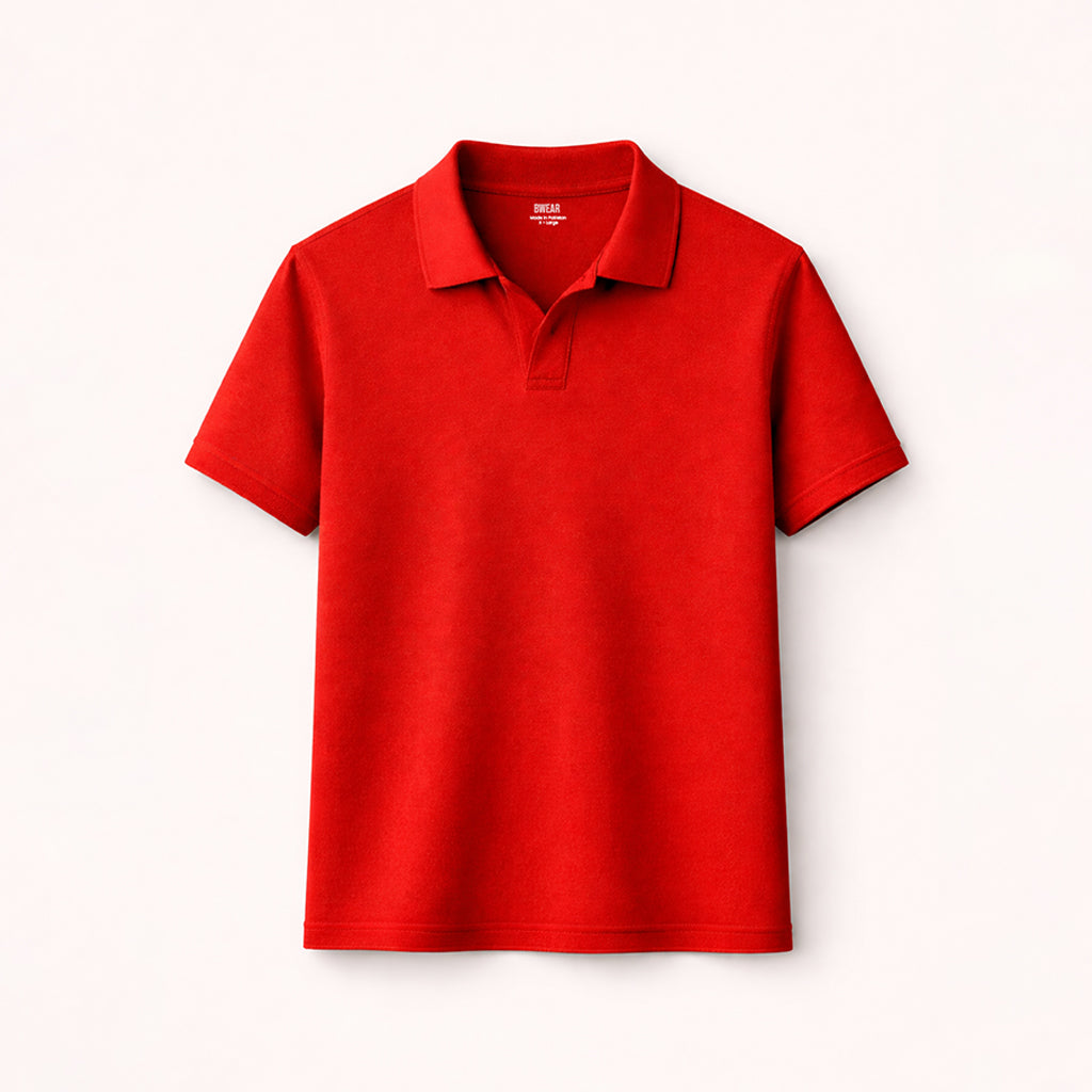 Johnny Collar Polo | Cranberry