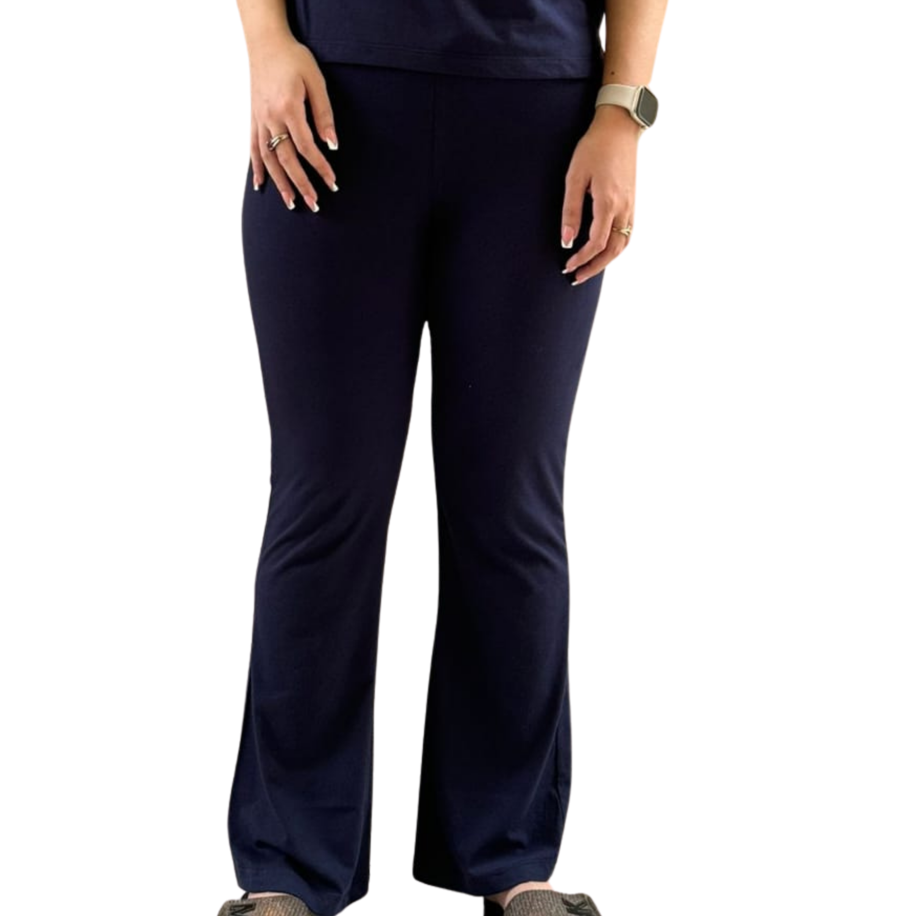 Women Wide Leg Pants - Navy