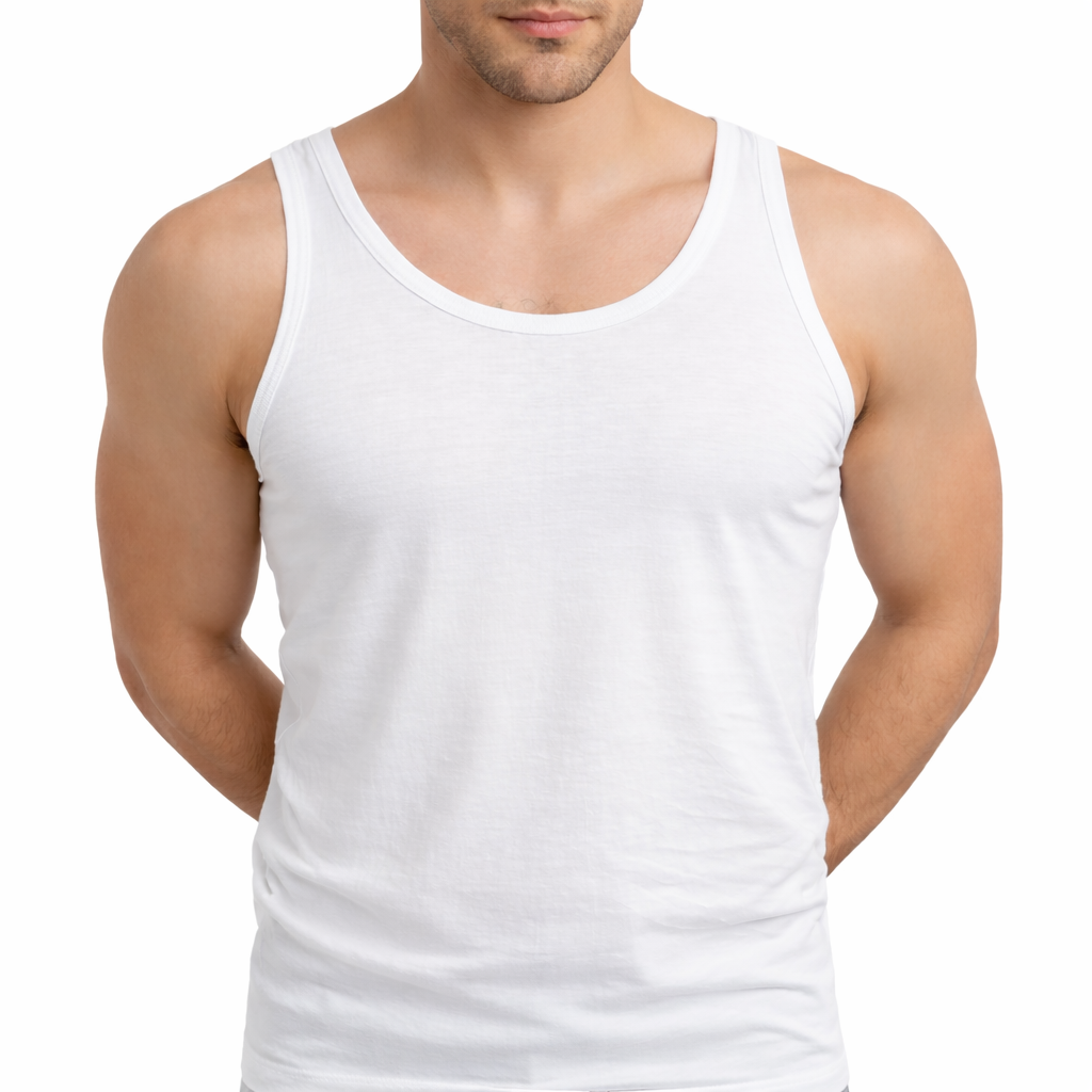 Seamless Jersey Vest - White