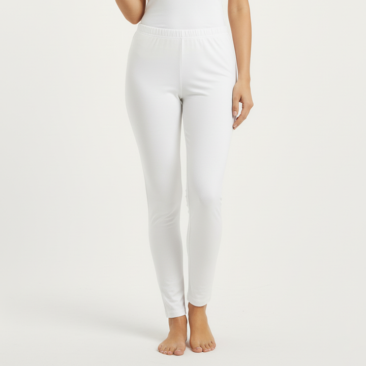 Women Heatek Warmer Pants- Snow White