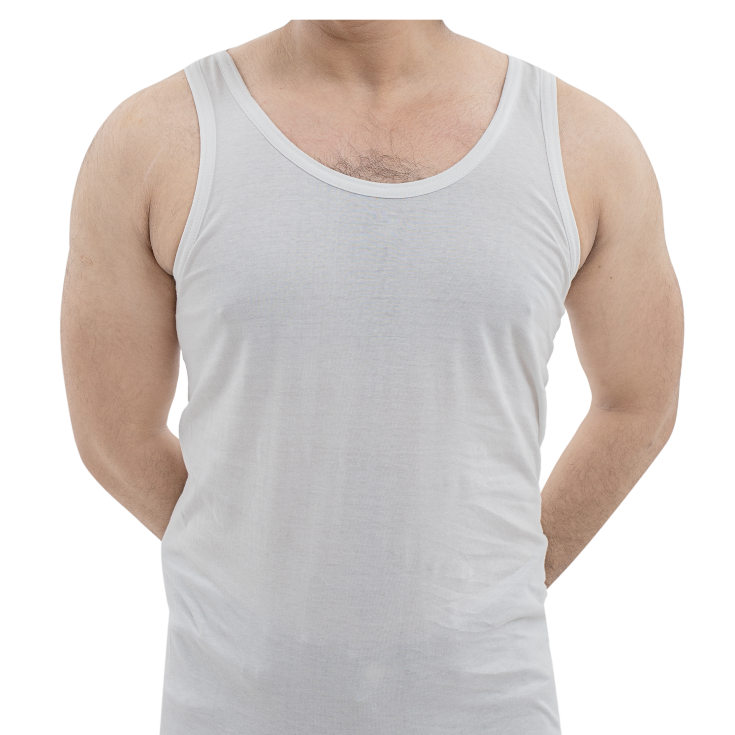 Seamless Jersey Vest - White