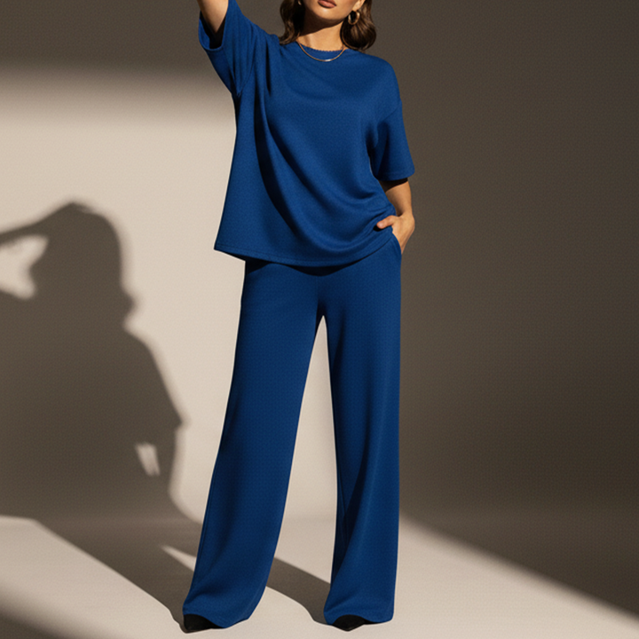 Women Co Ord Set - Queens Blue